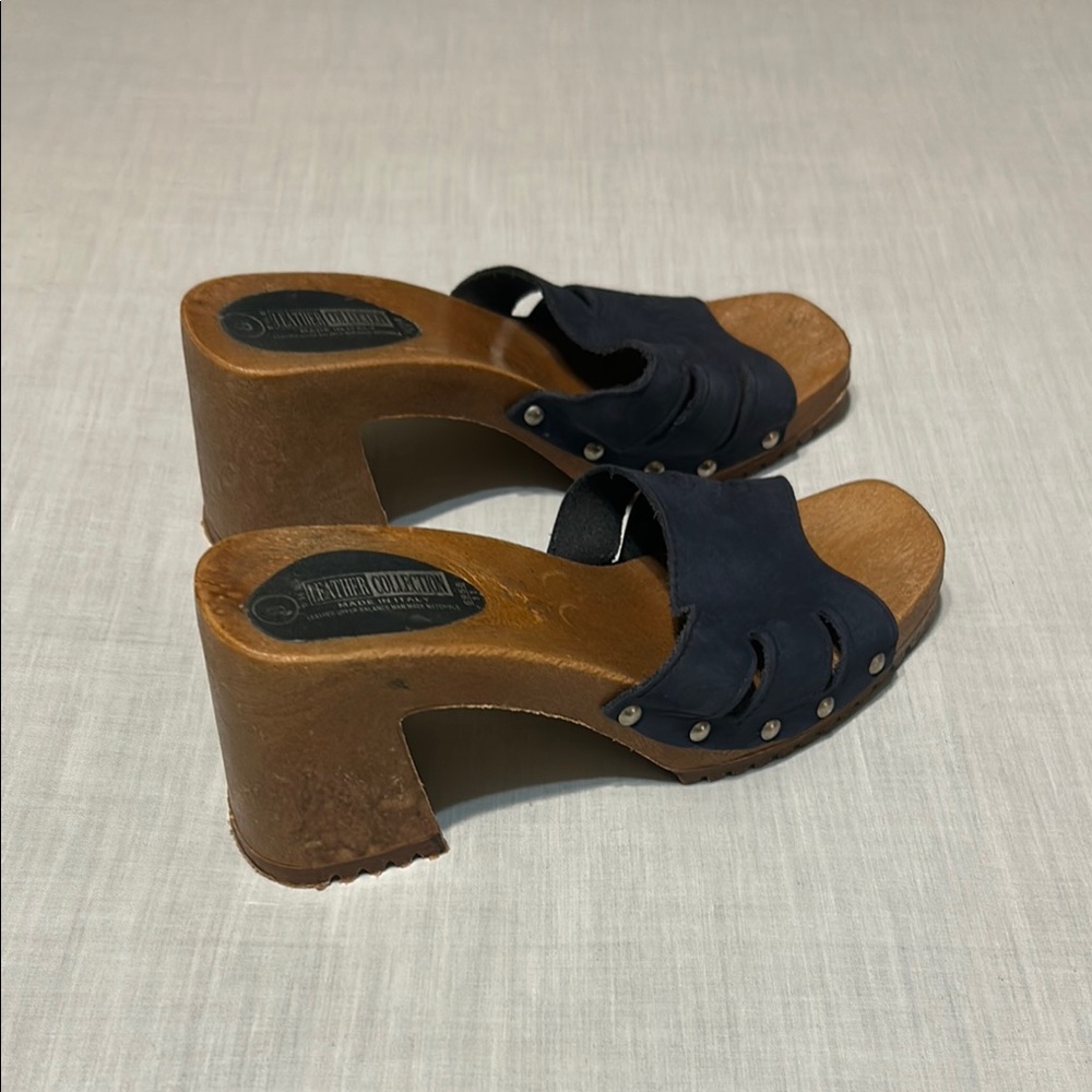 The Leather Collection Women's Heeled Sandals Made in Italy - Picture 3 of 7